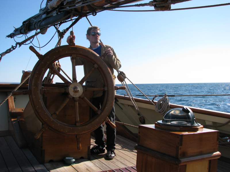 Rick at the helm